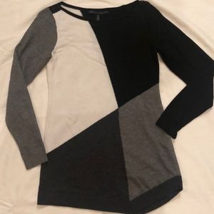 White House Black Market Color Block Sweater